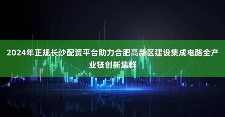2024年正规长沙配资平台助力合肥高新区建设集成电路全产业链创新集群