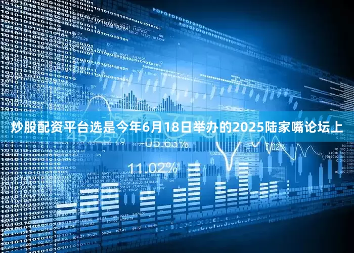 炒股配资平台选是今年6月18日举办的2025陆家嘴论坛上